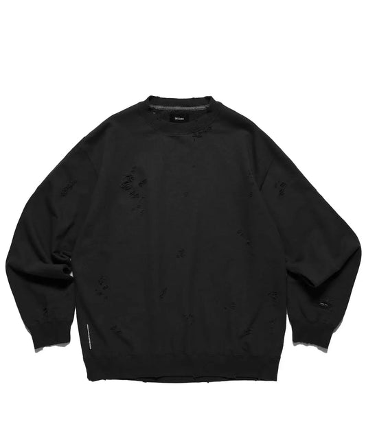 DELUXE SABOTAGE CREWNECK 'BLACK' - Antithesis Store