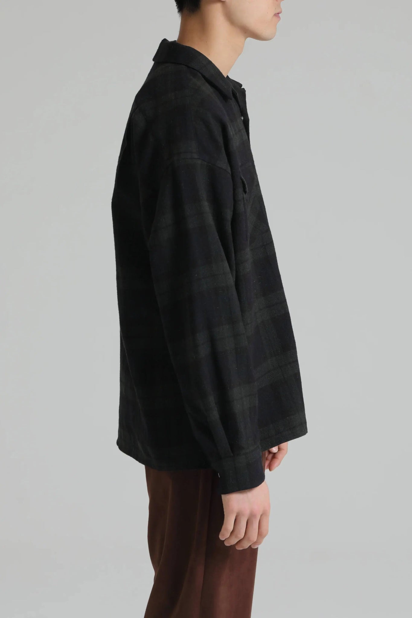 DELUXE x PENDLETON CHECKED SHIRT 'Black/Green' - Antithesis Store