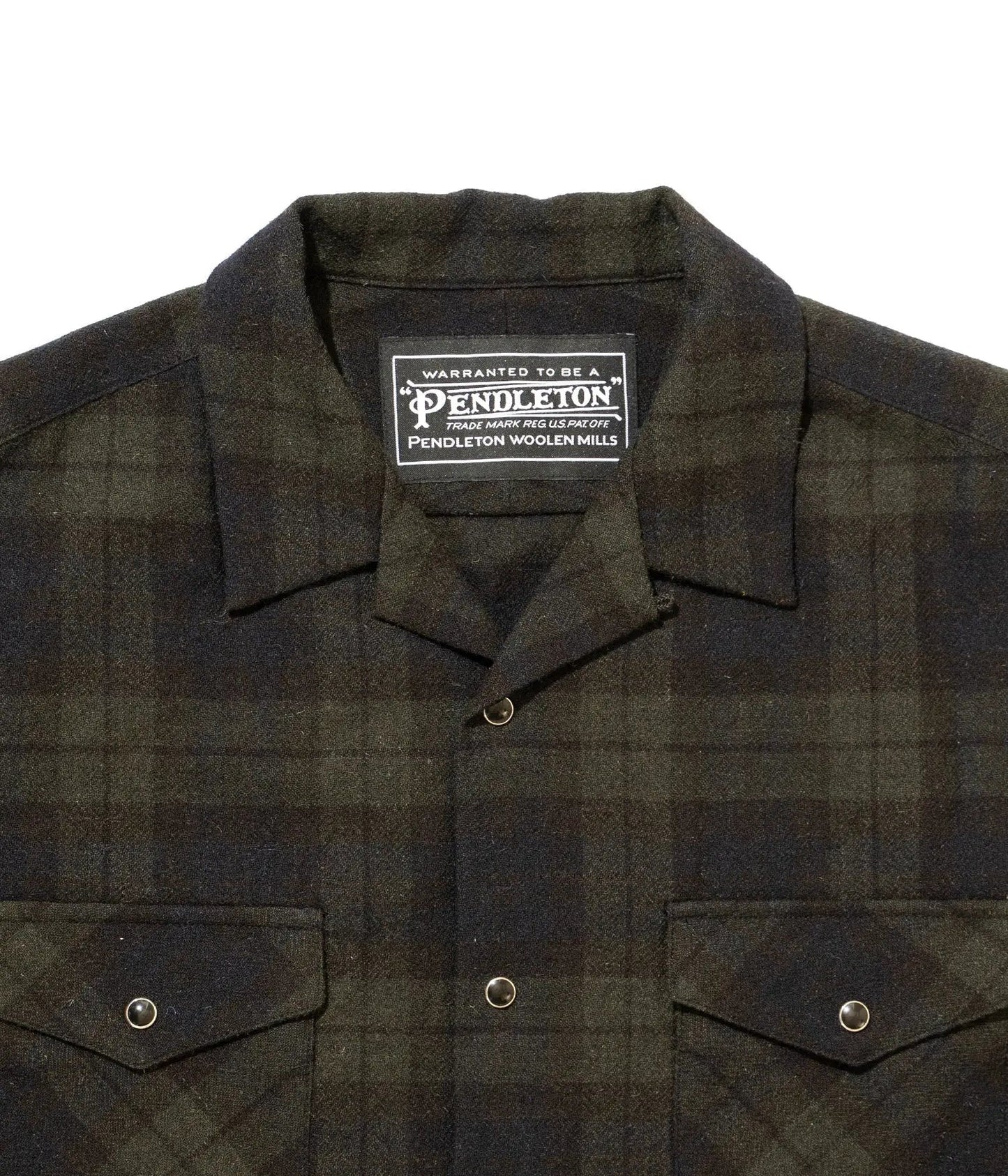 DELUXE x PENDLETON CHECKED SHIRT 'Black/Green' - Antithesis Store