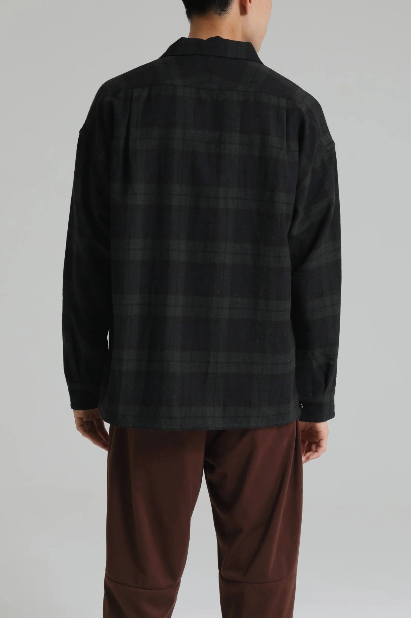 DELUXE x PENDLETON CHECKED SHIRT 'Black/Green' - Antithesis Store