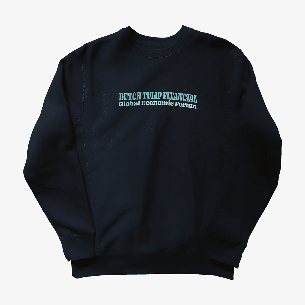 DUTCH TULIP FINANCIAL DAVOS SWEATSHIRT - BLACK - Antithesis Store