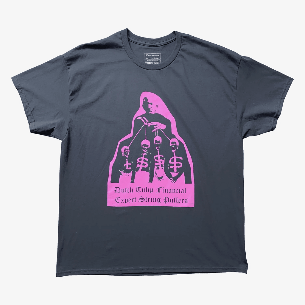DUTCH TULIP FINANCIAL DEAD BOZOS TEE 'CHARCOAL' - Antithesis Store