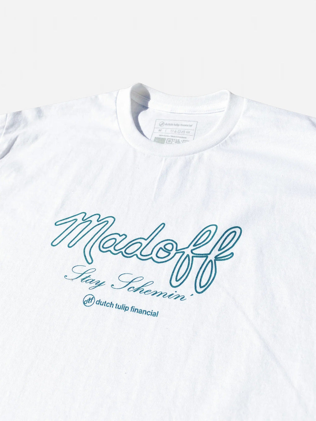 DUTCH TULIP FINANCIAL MADOFF TEE 'WHITE' - Antithesis Store