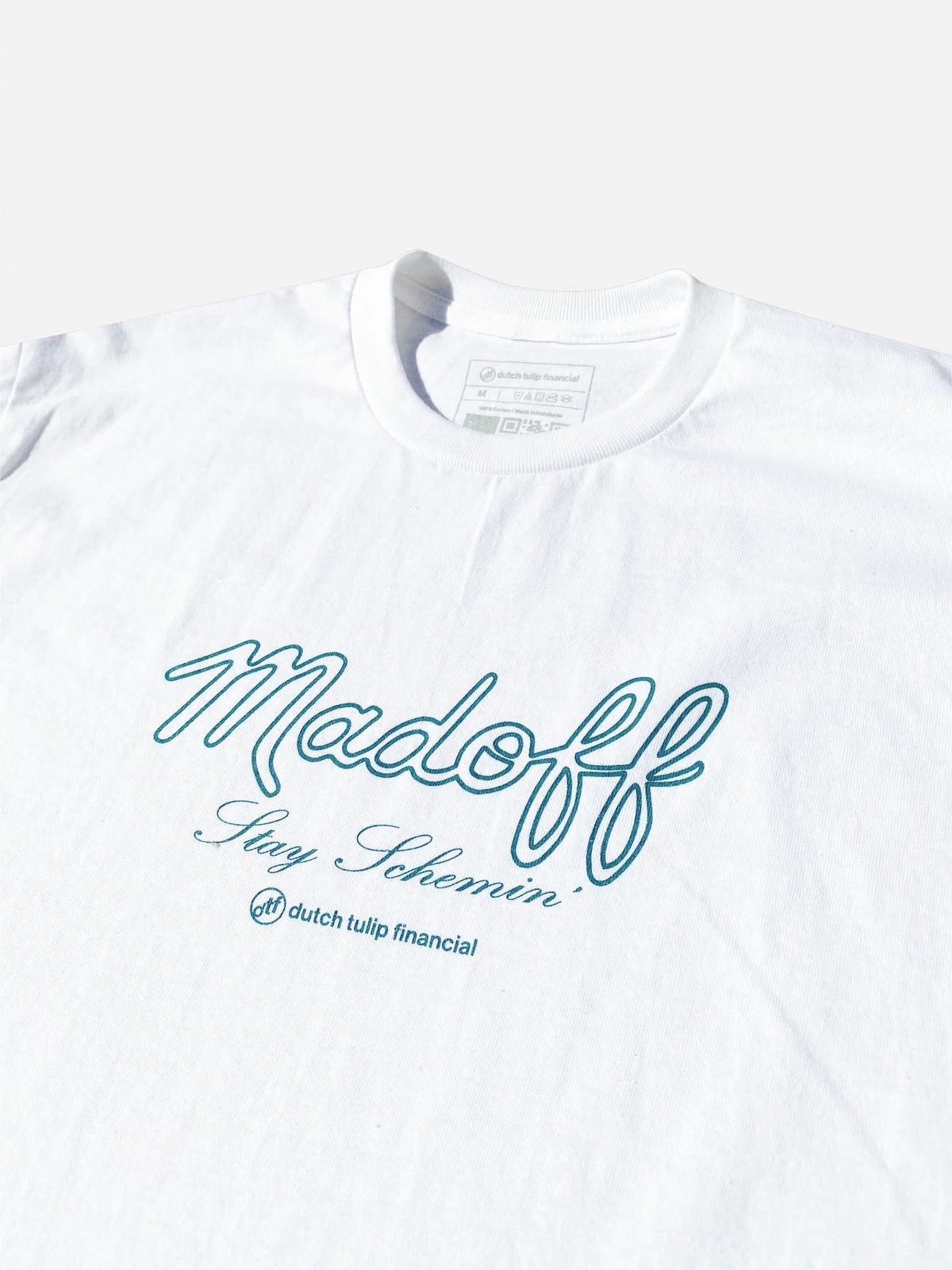 DUTCH TULIP FINANCIAL MADOFF TEE 'WHITE' - Antithesis Store