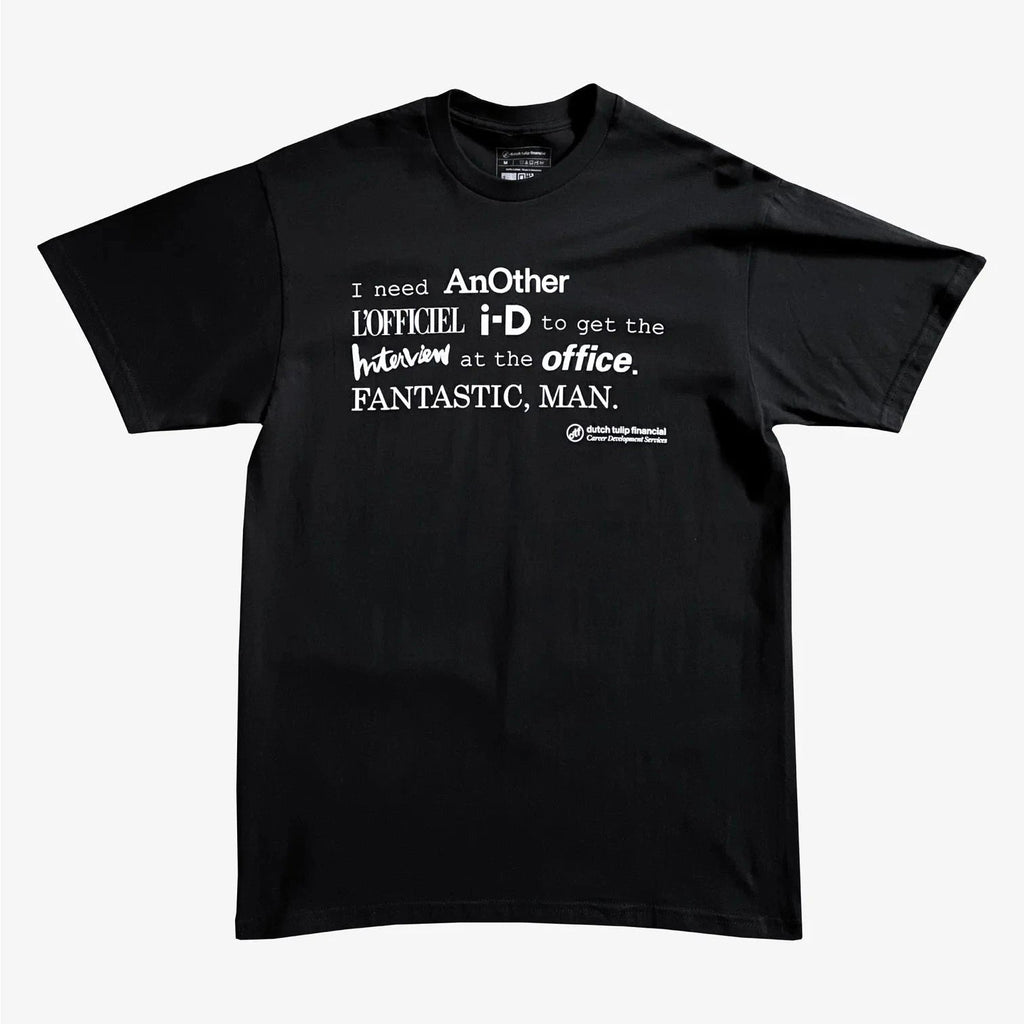 DUTCH TULIP FINANCIAL MAGAZINES TEE 'BLACK' - Antithesis Store