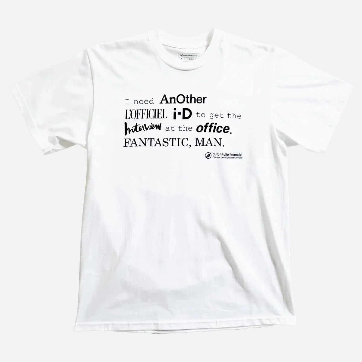 DUTCH TULIP FINANCIAL MAGAZINES TEE 'WHITE' - Antithesis Store