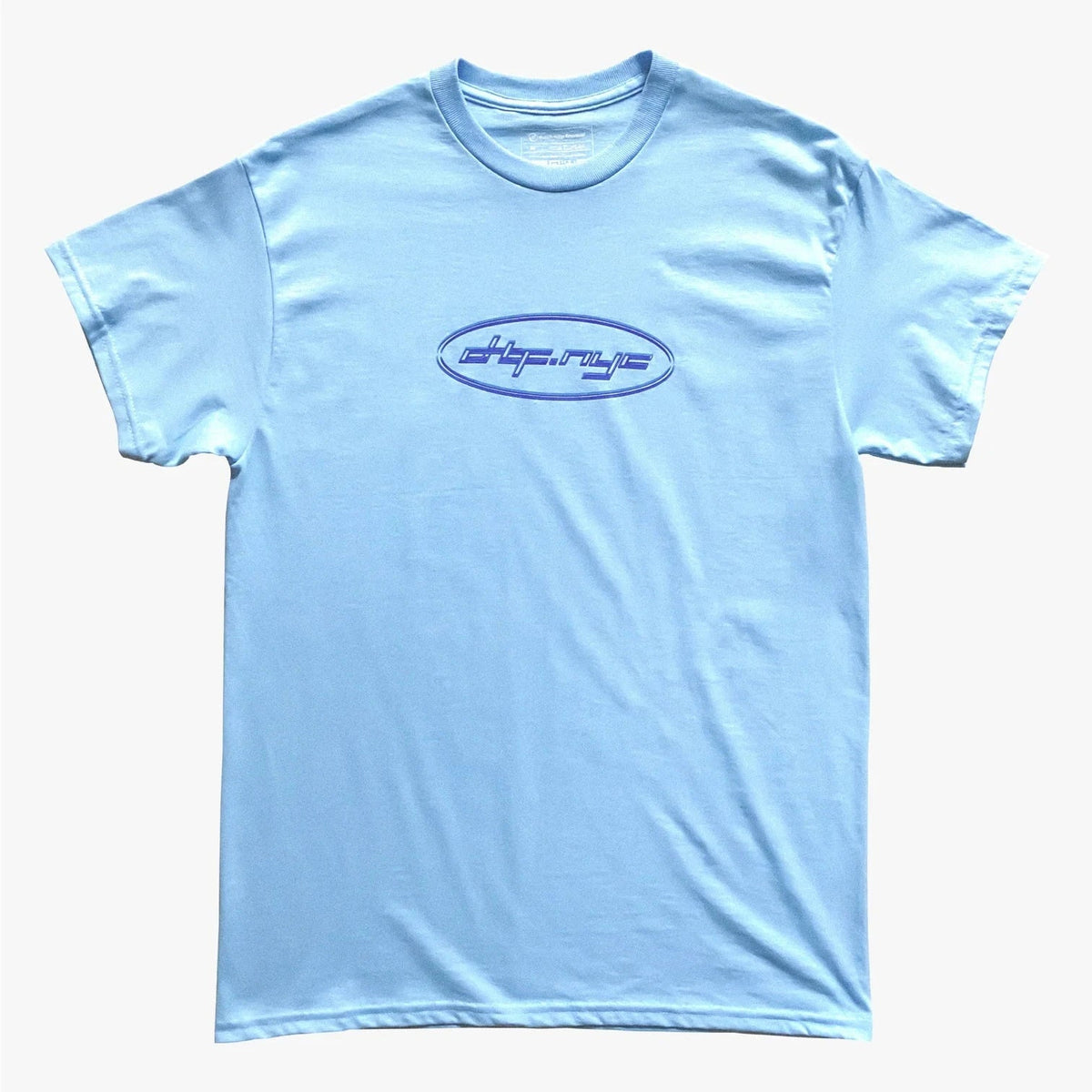 DUTCH TULIP FINANCIAL NYC CYBER LOGO TEE 'SKYBLUE' - Antithesis Store