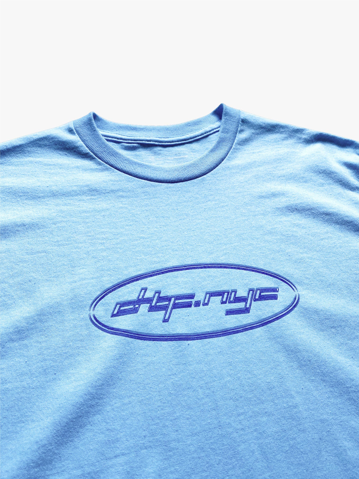 DUTCH TULIP FINANCIAL NYC CYBER LOGO TEE 'SKYBLUE' - Antithesis Store
