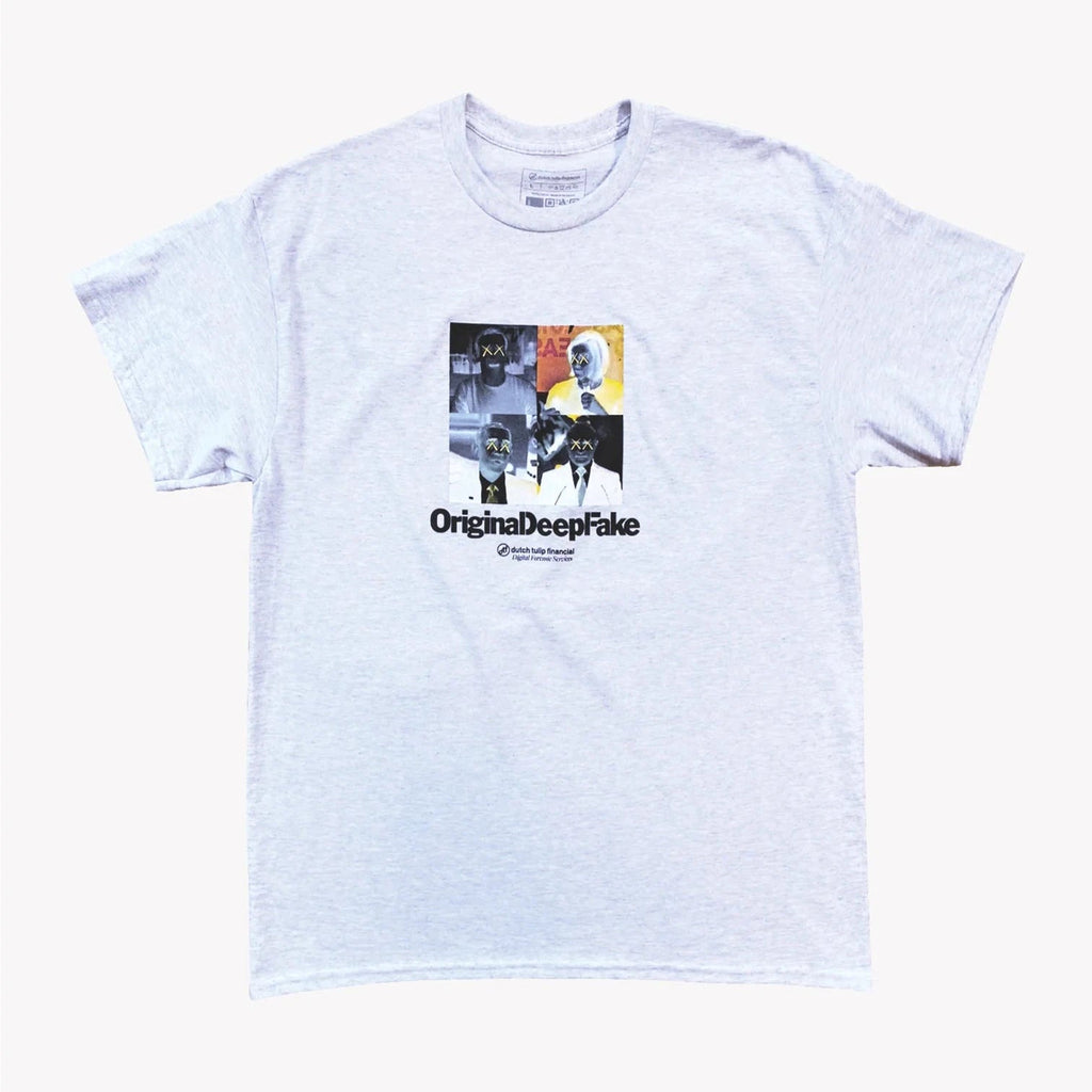 DUTCH TULIP FINANCIAL ORIGINAL DEEPFAKE TEE 'GREY' - Antithesis Store