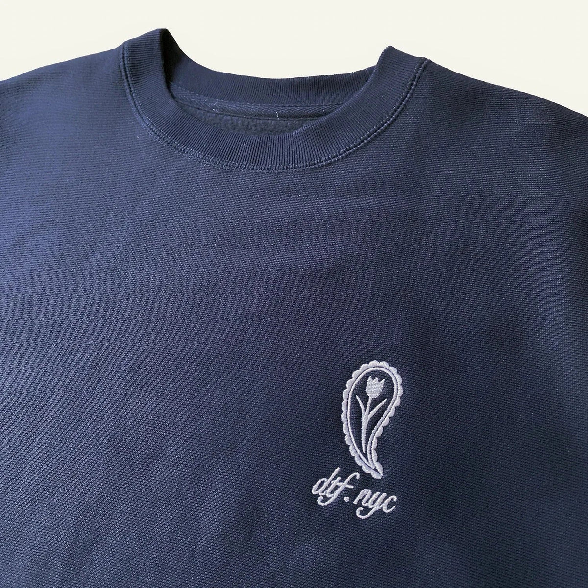 DUTCH TULIP FINANCIAL PAISLEY TULIP SWEATSHIRT NAVY - Antithesis Store