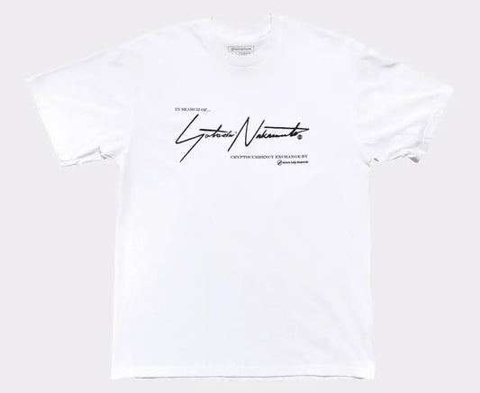 DUTCH TULIP FINANCIAL SATOSHI NAKAMOTO BITCOIN TEE 'WHITE' - Antithesis Store