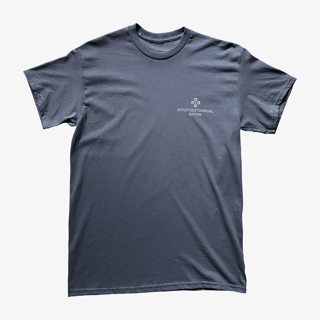 DUTCH TULIP FINANCIAL TIMEPIECE TEE 'CHARCOAL' - Antithesis Store