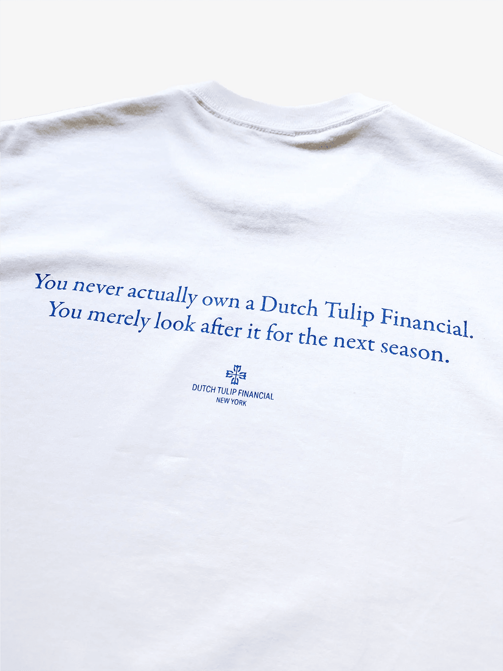 DUTCH TULIP FINANCIAL TIMEPIECE TEE 'WHITE' - Antithesis Store