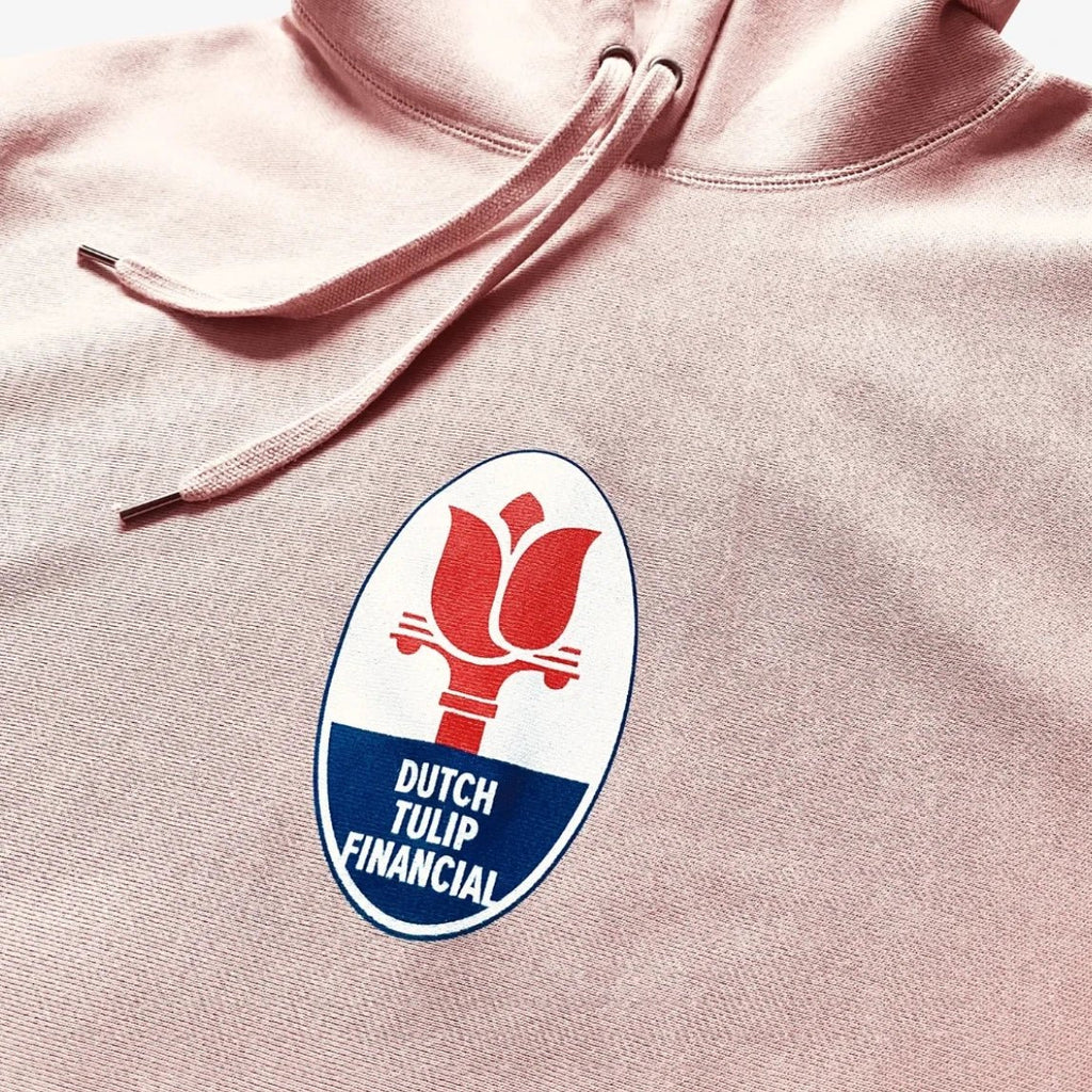 DUTCH TULIP FINANCIAL TRIDENT HOODIE 'PALE PINK' - Antithesis Store