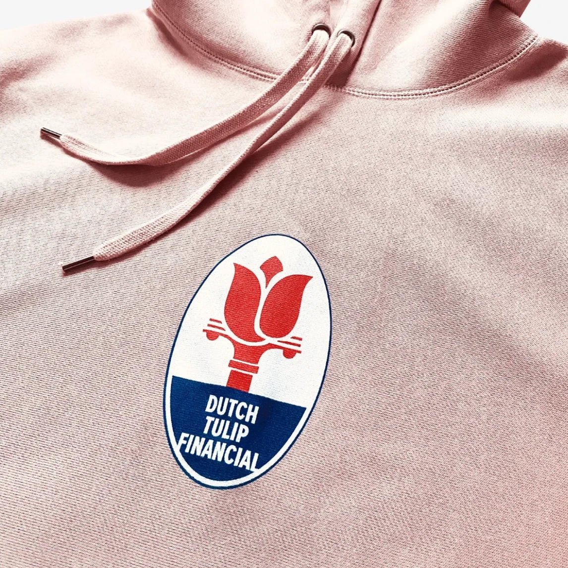 DUTCH TULIP FINANCIAL TRIDENT HOODIE 'PALE PINK' - Antithesis Store