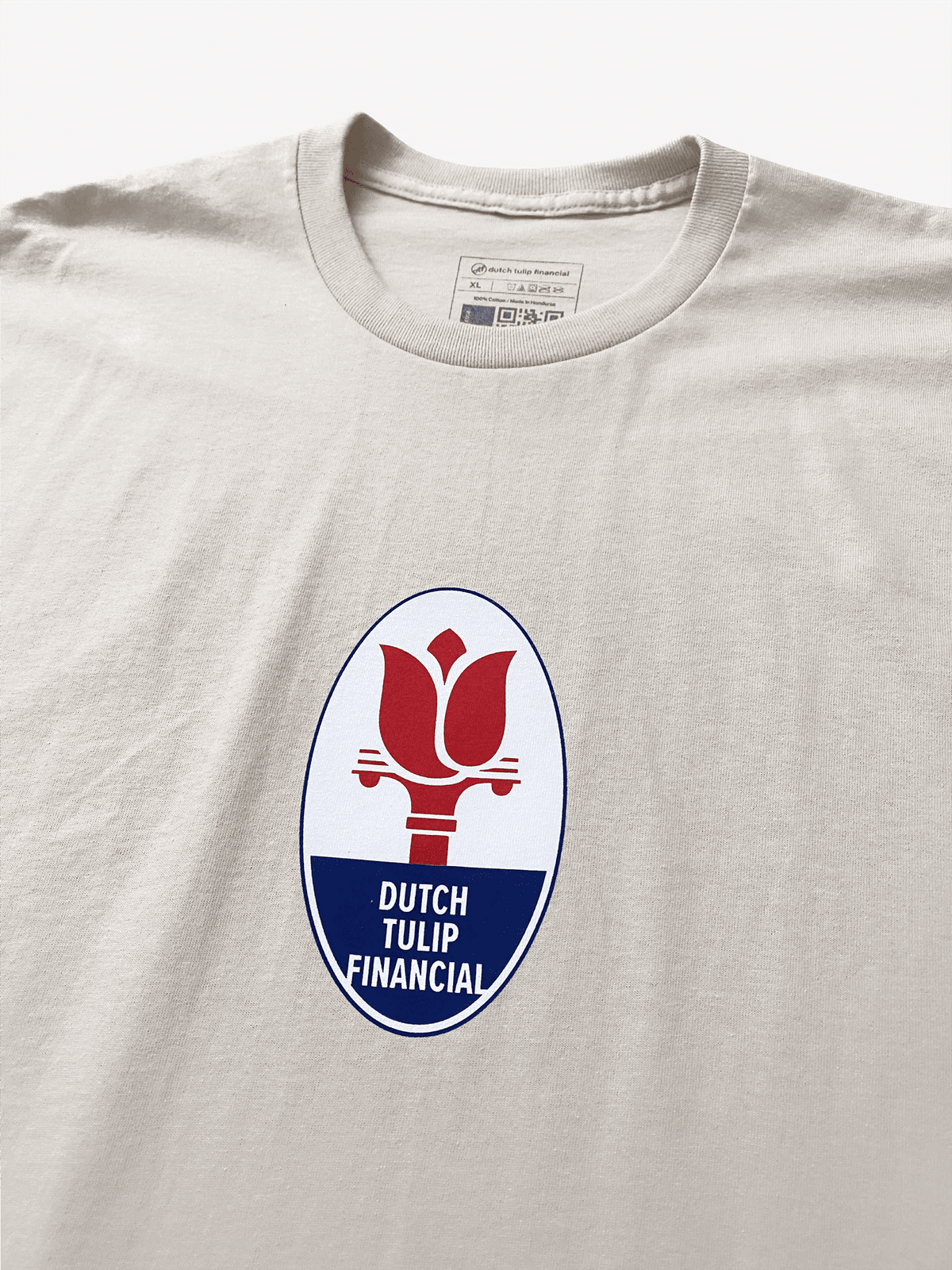 DUTCH TULIP FINANCIAL TRIDENT TEE 'SAND' - Antithesis Store