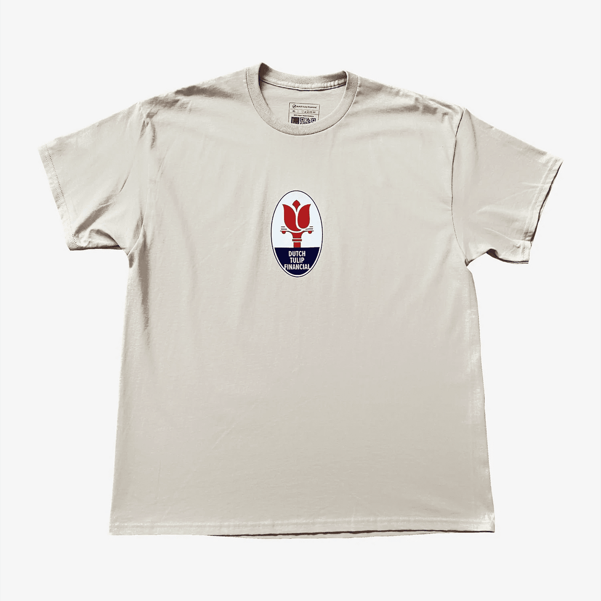 DUTCH TULIP FINANCIAL TRIDENT TEE 'SAND' - Antithesis Store