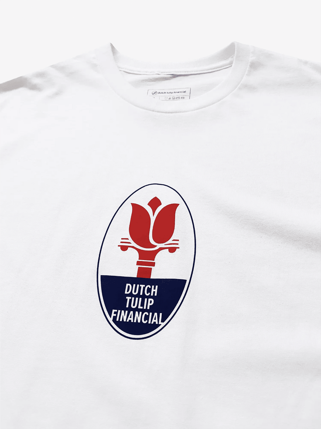 DUTCH TULIP FINANCIAL TRIDENT TEE 'WHITE' - Antithesis Store