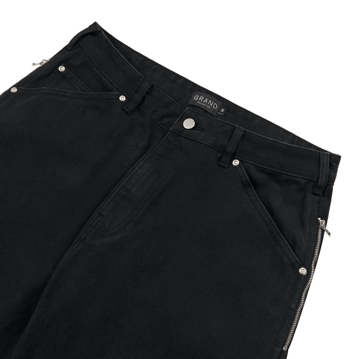 GRAND COLLECTION CONNOR WORK PANT 'BLACK' - Antithesis Store