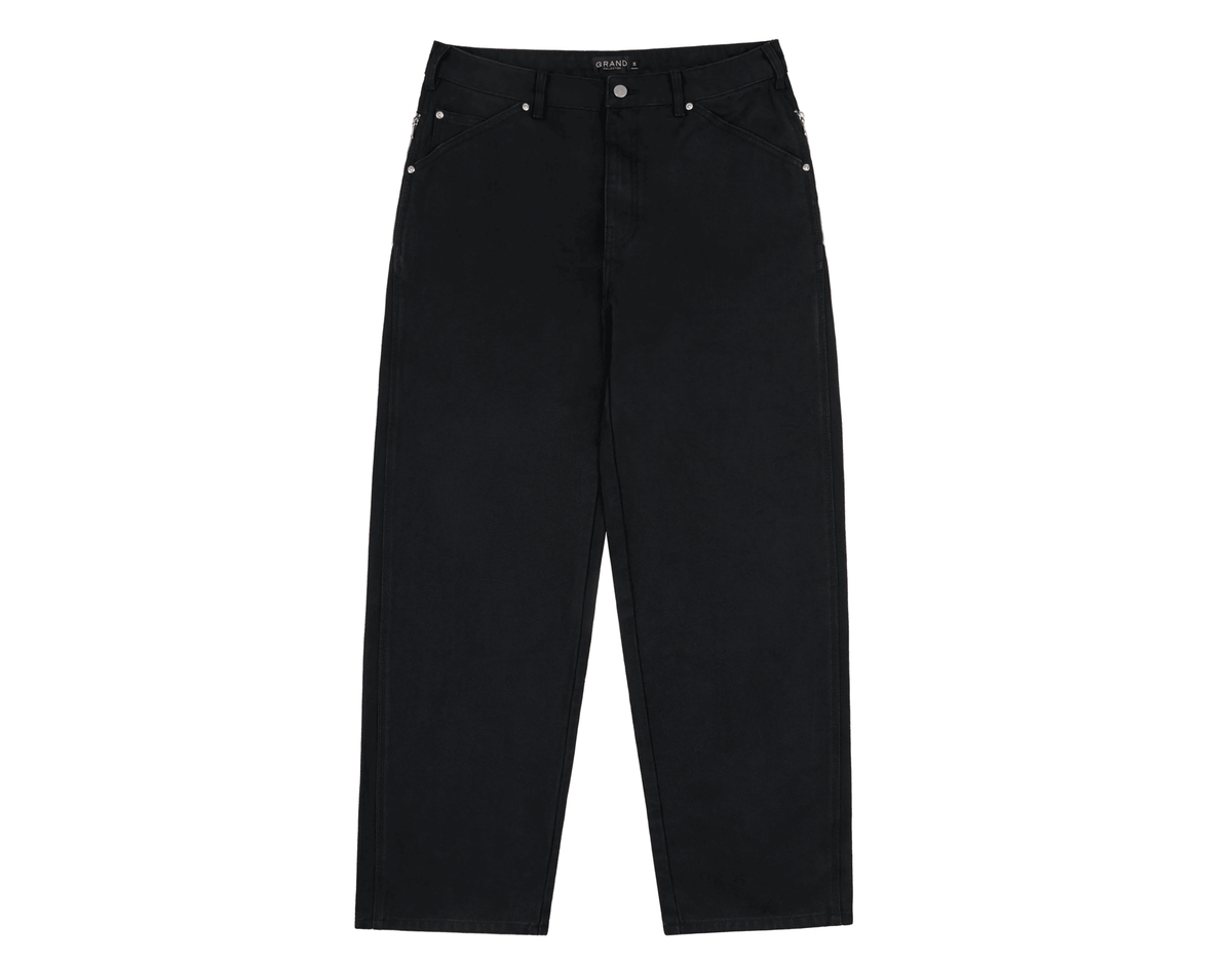 GRAND COLLECTION CONNOR WORK PANT 'BLACK' - Antithesis Store