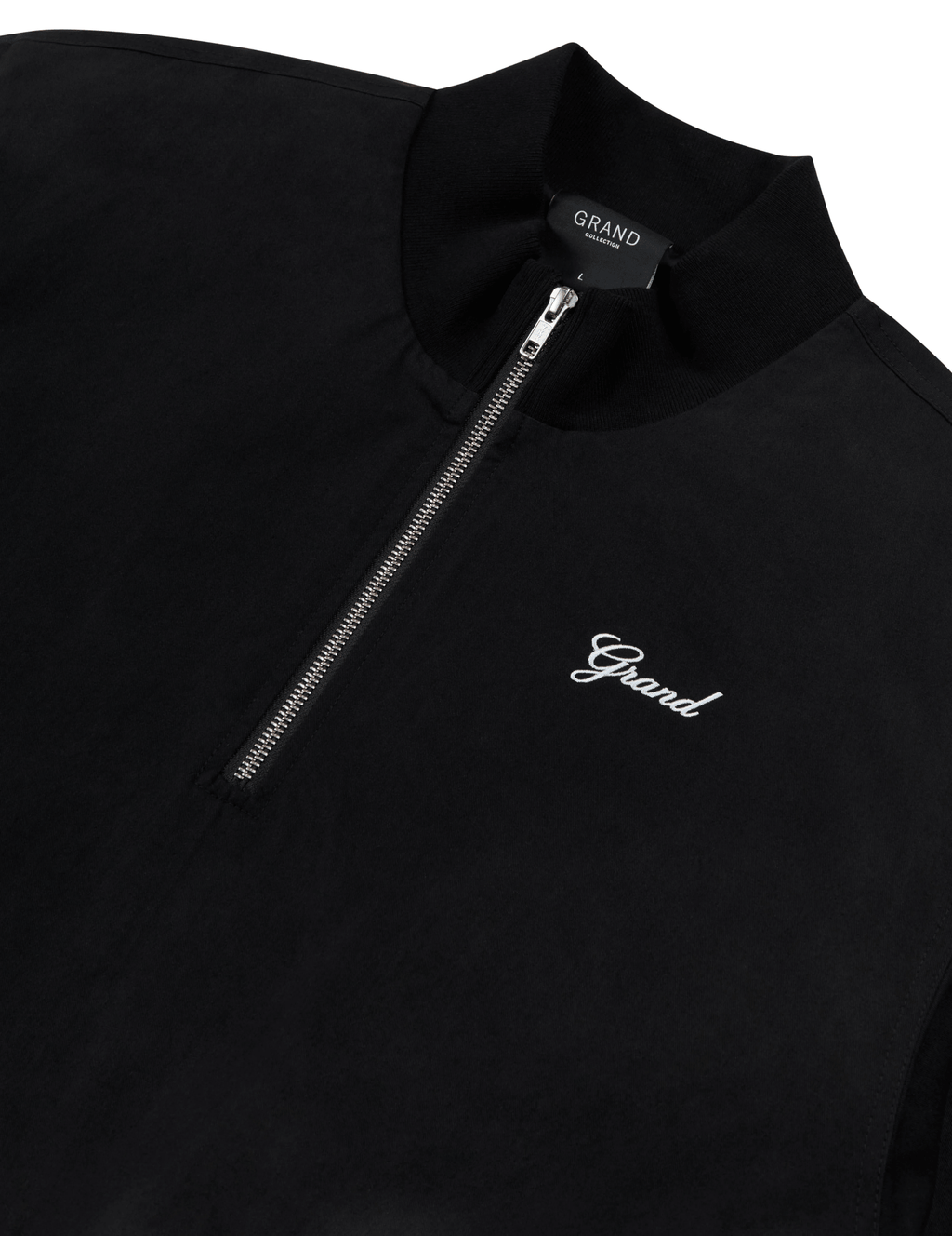GRAND COLLECTION QUARTER ZIP JACKET 'BLACK' - Antithesis Store