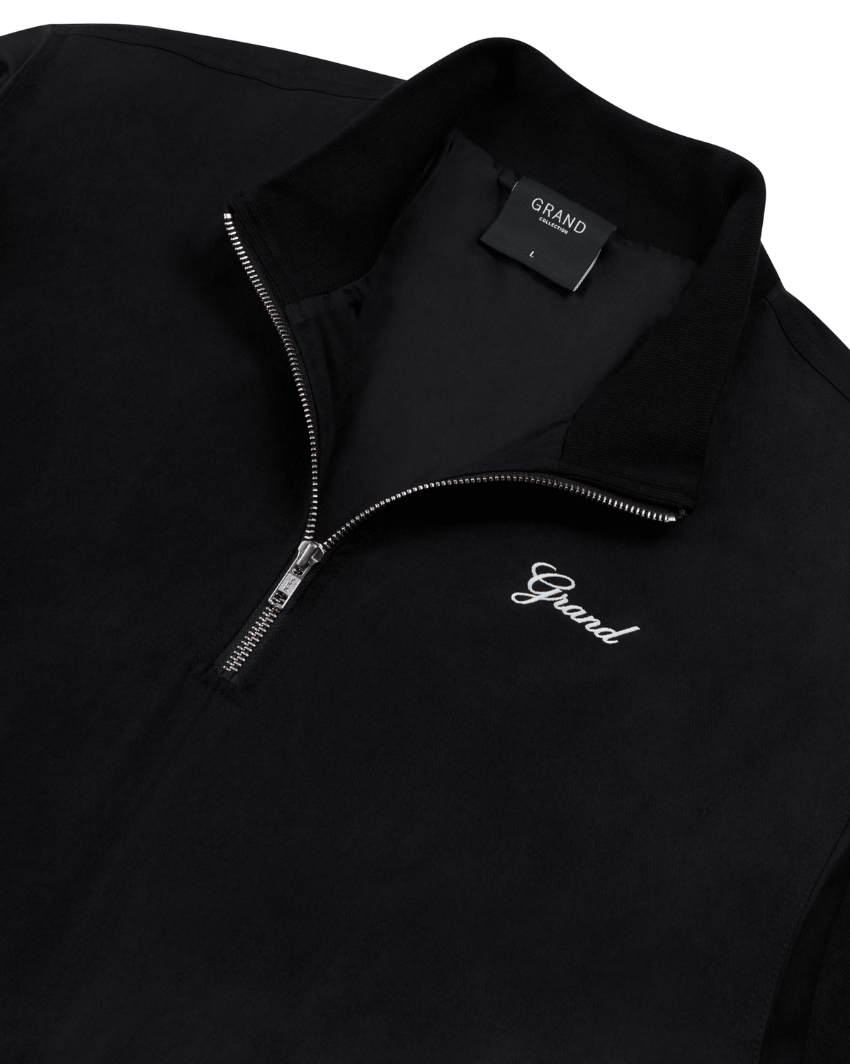GRAND COLLECTION QUARTER ZIP JACKET 'BLACK' - Antithesis Store