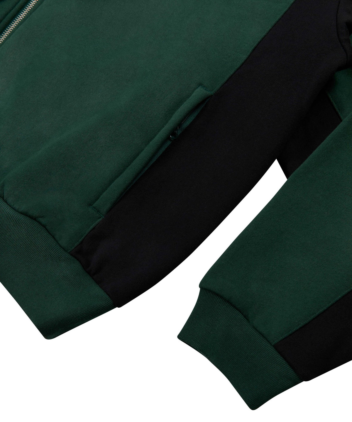 GRAND X NEW BALANCE ZIP UP SWEATSHIRT 'BLACK/FOREST GREEN' - Antithesis Store