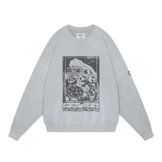 CAV EMPT OVERDYE FK MindfulnessBlock CREW NECK 'GREY'