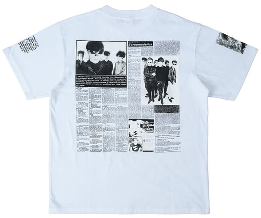 THE SALVAGES x BOBBY GILLESPIE T-SHIRT 'WHITE'