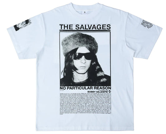 THE SALVAGES x BOBBY GILLESPIE T-SHIRT 'WHITE'