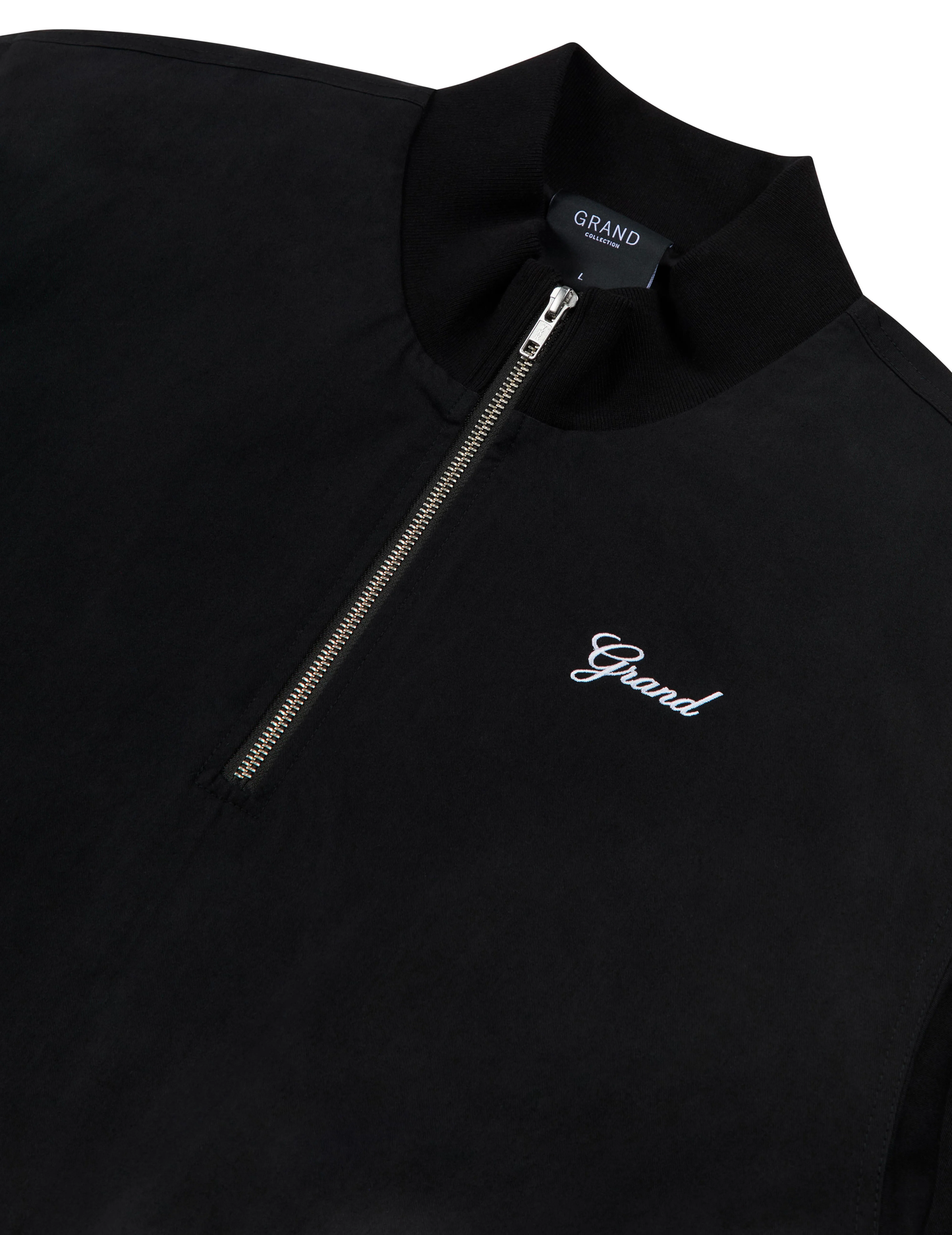 GRAND COLLECTION QUARTER ZIP JACKET 'BLACK'