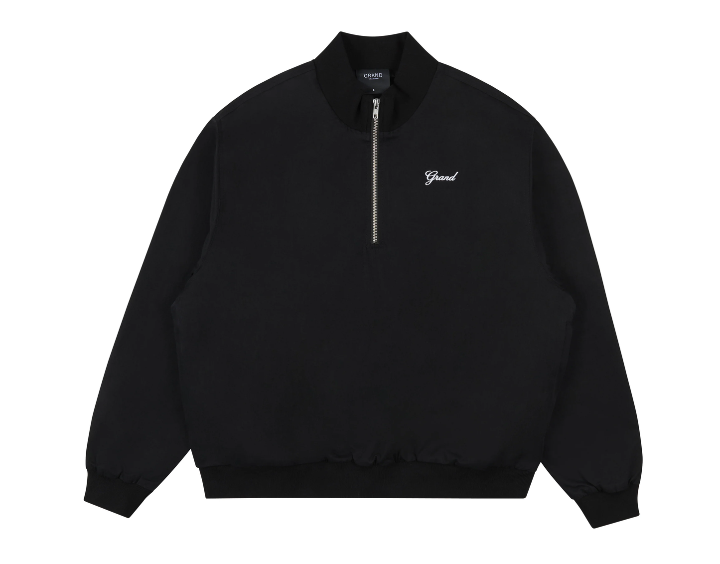 GRAND COLLECTION QUARTER ZIP JACKET 'BLACK'