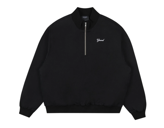 GRAND COLLECTION QUARTER ZIP JACKET 'BLACK'