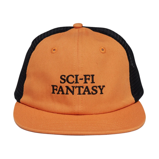 SCI-FI FANTASY LOGO MESH HAT  'ORANGE'