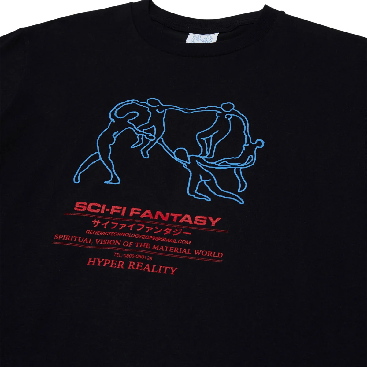 SCI-FI FANTASY DANCE-TEE-2 'BLACK'