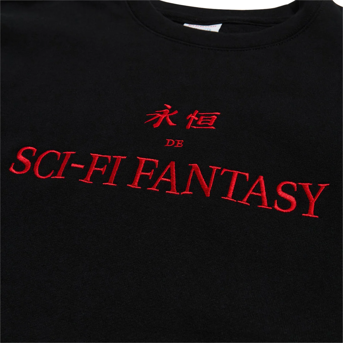 SCI-FI FANTASY ETERNAL CREWNECK FLEECE  'BLACK'