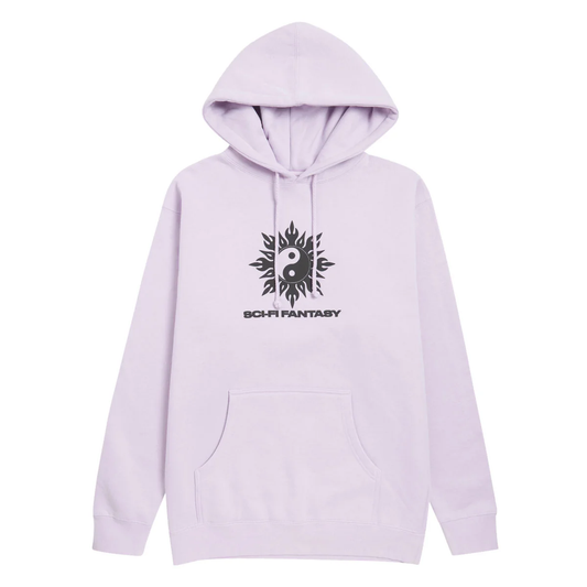 SCI-FI FANTASY YIN YANG HOODED FLEECE 2  'LAVANDER'