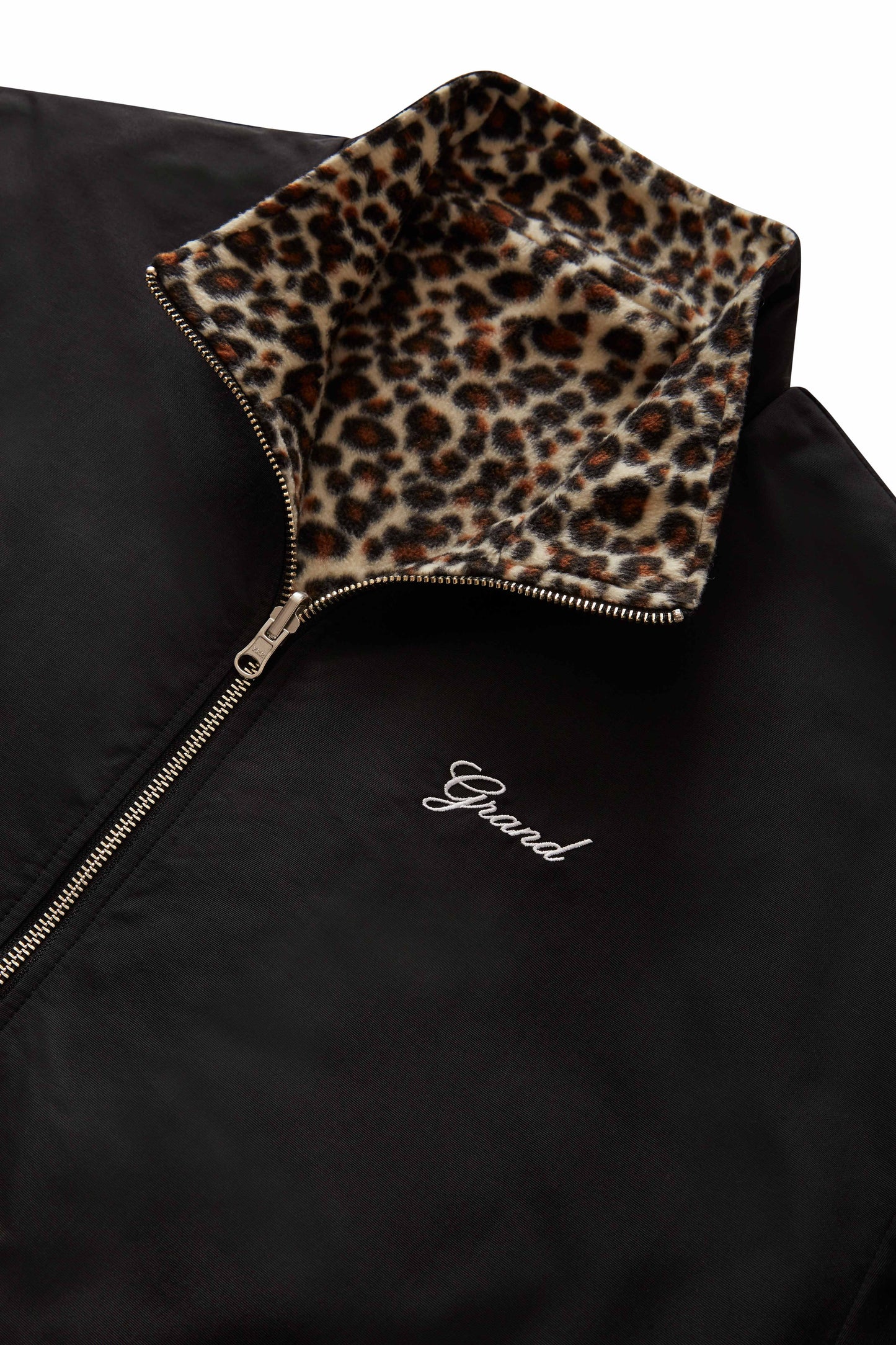 GRAND COLLECTION REVERSIBLE LEOPARD JACKET 'BROWN/BLACK'