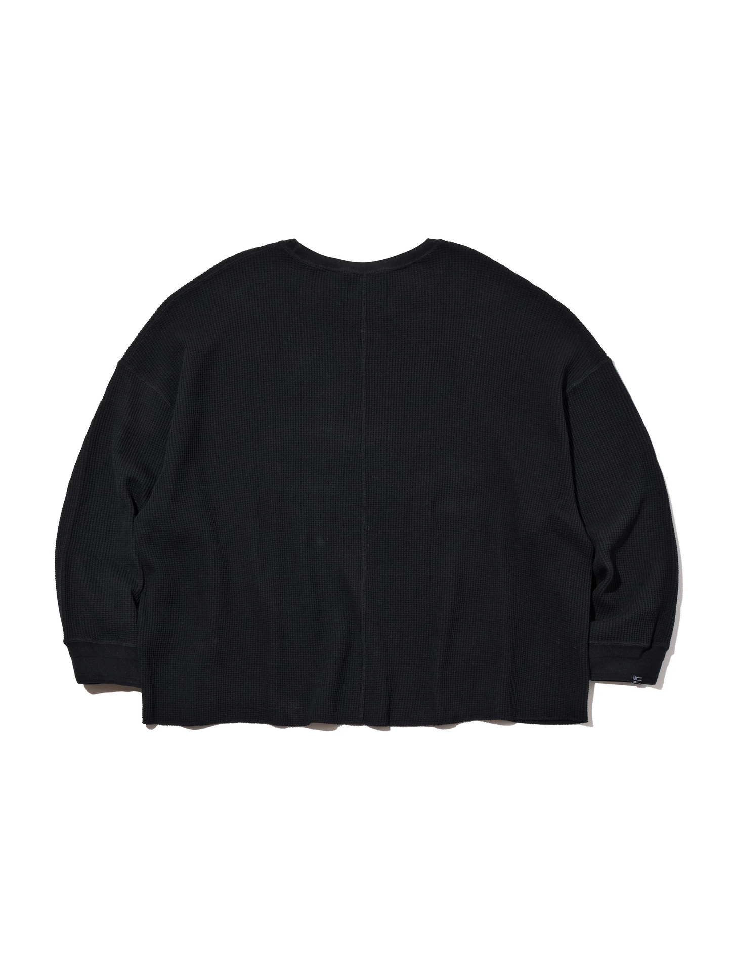 DELUXE 'CONNOR' WAFFLE KNIT L/S 'BLACK'