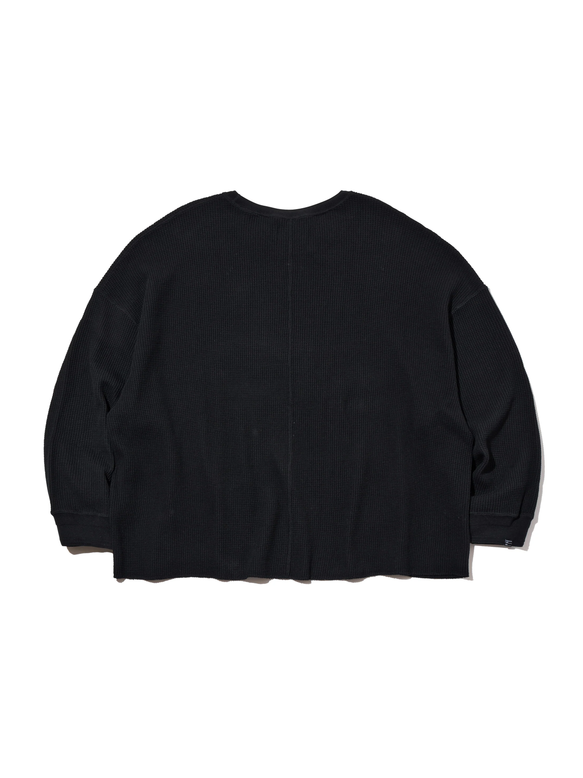 DELUXE 'CONNOR' WAFFLE KNIT L/S 'BLACK'