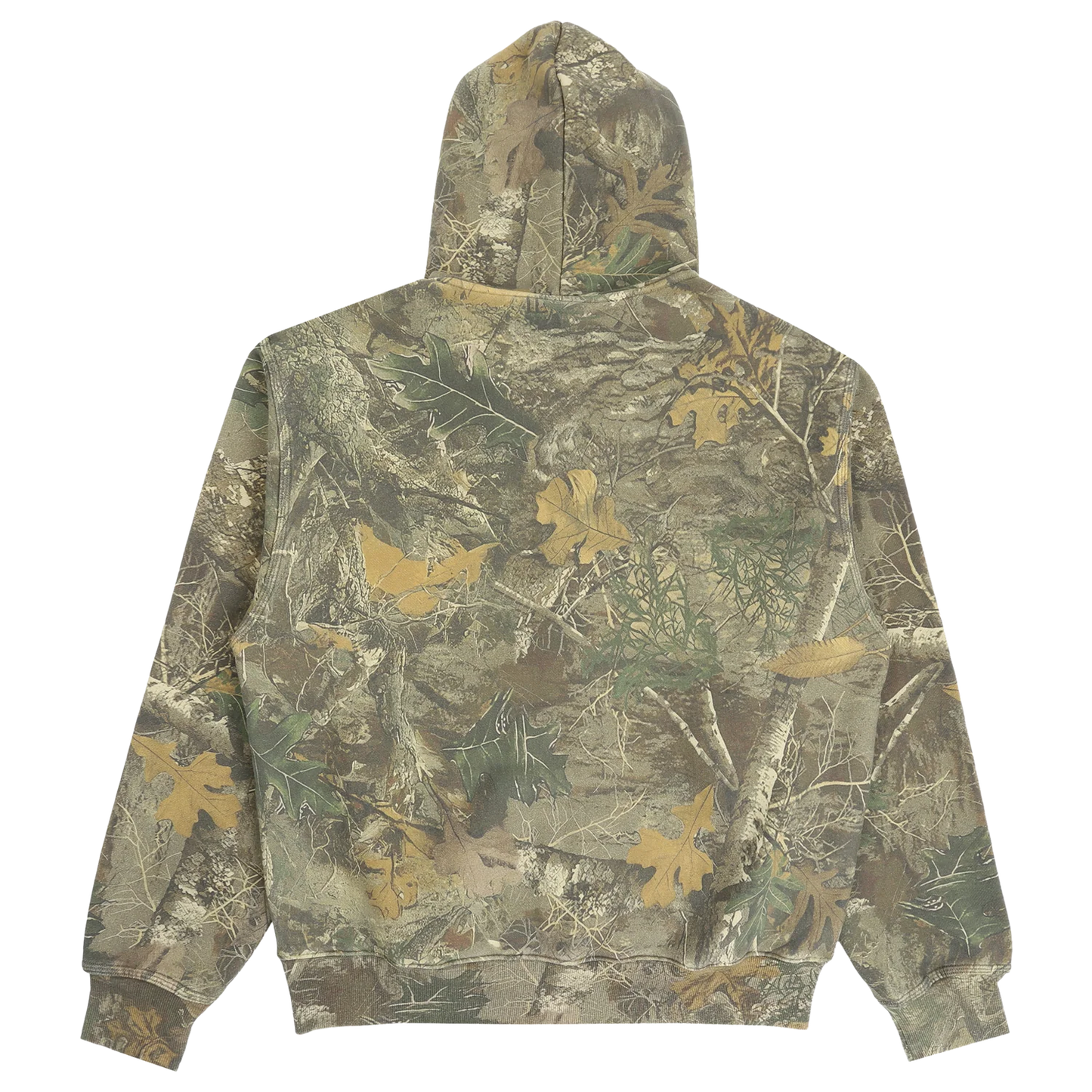 DEATH RITES SCRIPT ZIP HOODED SWEATER 'TREE CAMO'