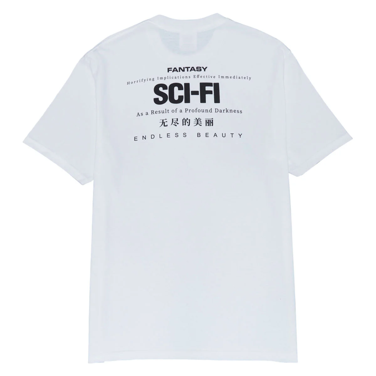 SCI-FI FANTASY PROFOUND-DARKNESS-TEE 'WHITE'