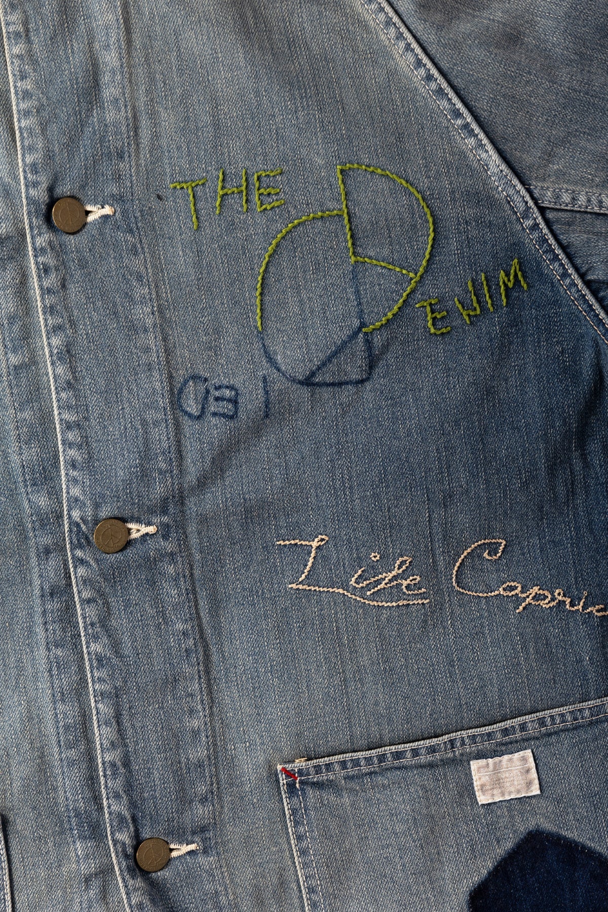 KAPITAL 12OZ DENIM CACTUS COVERALL (MEMORIAL EMBROIDERY MODEL) 'PRO'