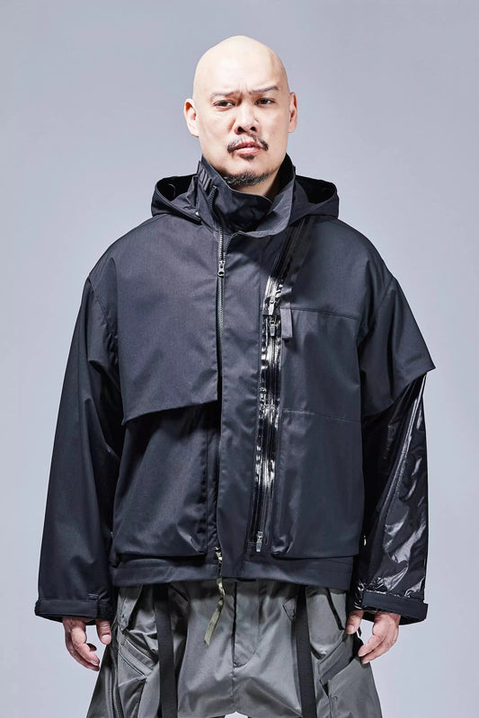 J115K - E Encapsulated Nylon Interops Jacket 'Black' - Antithesis Store