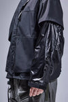 J115K - E Encapsulated Nylon Interops Jacket 'Black' - Antithesis Store