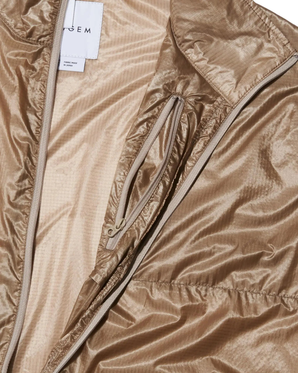 JUGEM LIGHTWEIGHT NYLON PULLOVER 'GREIGE' - Antithesis Store