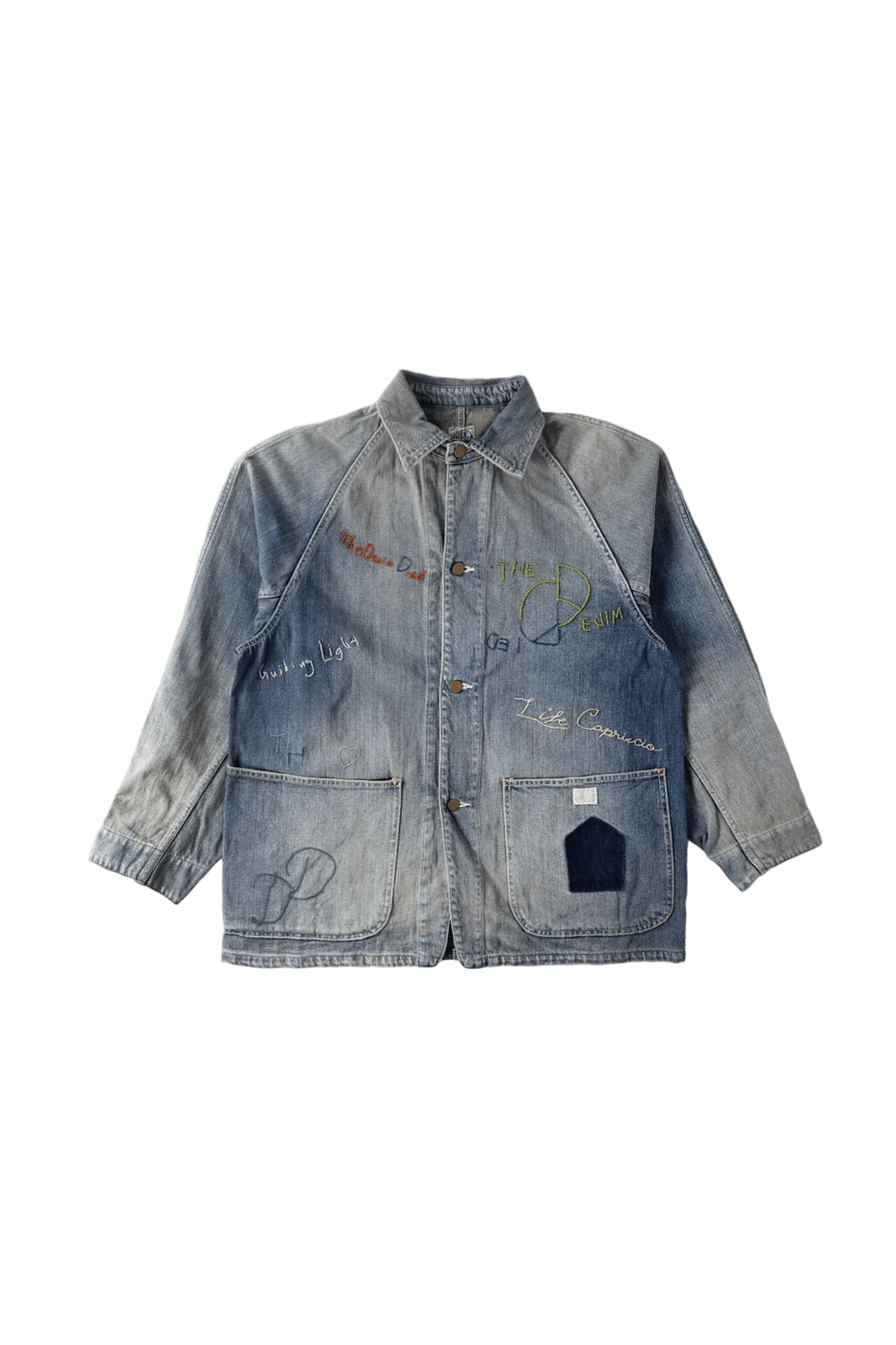 KAPITAL 12OZ DENIM CACTUS COVERALL (MEMORIAL EMBROIDERY MODEL) 'PRO' - Antithesis Store