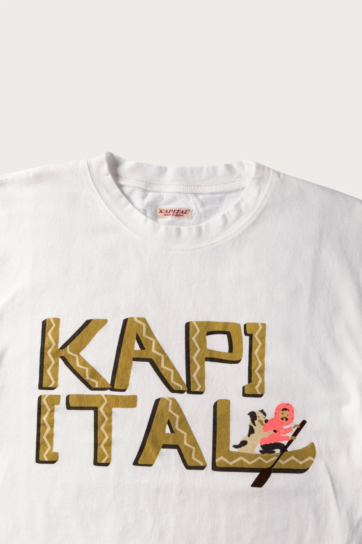 KAPITAL 20/-JERSEY CREW T (CANOE KAPITAL) 'YELLOW'