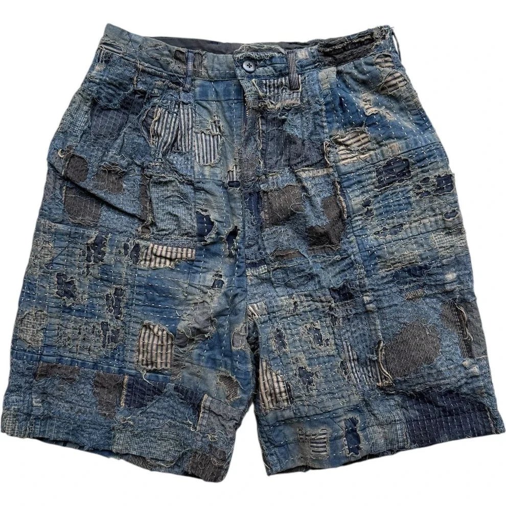 KAPITAL BORO IVY SHORT PANTS 'INDIGO' - Antithesis Store