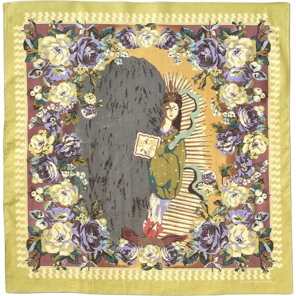 KAPITAL COLOR BANDANNA (A.MA.TE.RA.SU) 'YELLOW'